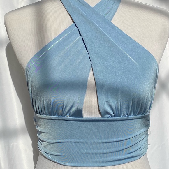 Blue Cross Over Halter -NEW - Picture 2 of 2
